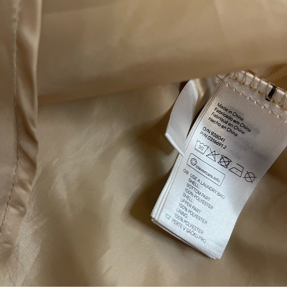 H&M Beige Decorative Belt Flower Glitter Tulle Dress - Picture 5 of 5